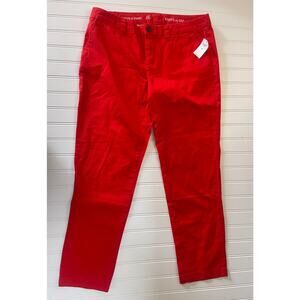 NWT Gap Broken In Straight Khaki Pants Casual Preppy Womens 8P 8 Petite